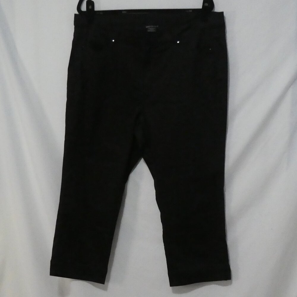 ADDITION ELLE | size 16 | Sleek Black Versatile Capris